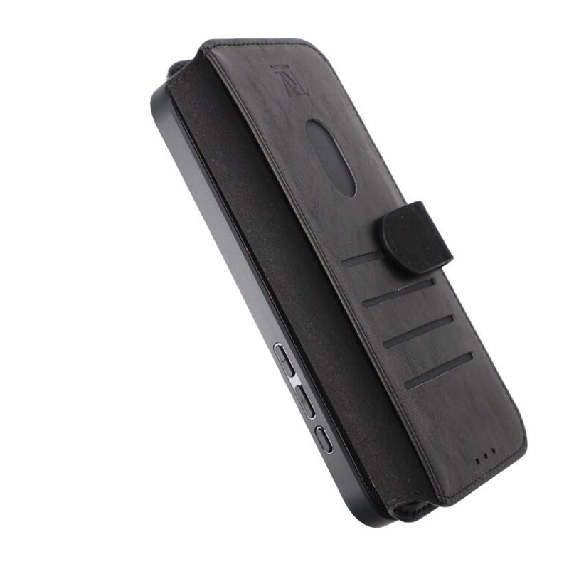 iPhone 15 Pro Max Plånboksfodral Magnet Rvelon - Svart