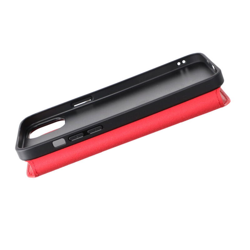 iPhone 15 Plus Plånboksfodral med Magsafe Rvelon - Röd
