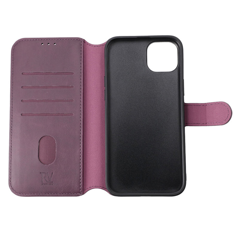 iPhone 15 Plus Plånboksfodral Magnet Rvelon - Lila