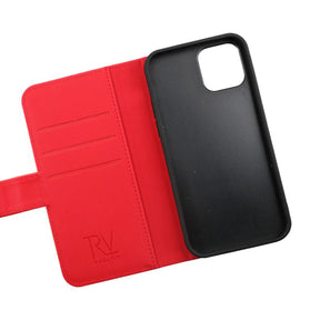 iPhone 13 Pro Plånboksfodral Magnet Rvelon - Röd
