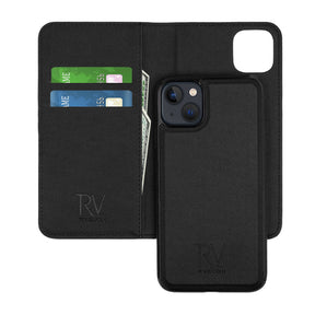 iPhone 13 Mini Plånboksfodral Magnet Rvelon - Svart