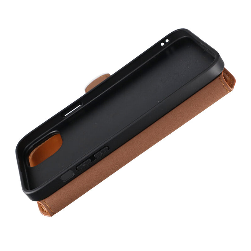iPhone 15 Plus Plånboksfodral med Magsafe Rvelon - Brun