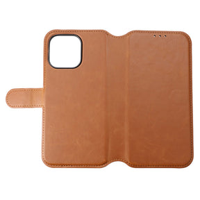 iPhone 15 Pro Max Plånboksfodral Magnet Rvelon - Brun