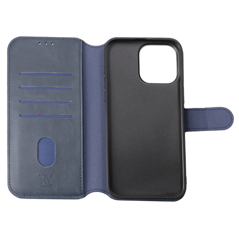 iPhone 15 Pro Max Plånboksfodral Magnet Rvelon - Blå