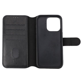 iPhone 15 Pro Plånboksfodral Magnet Rvelon - Svart