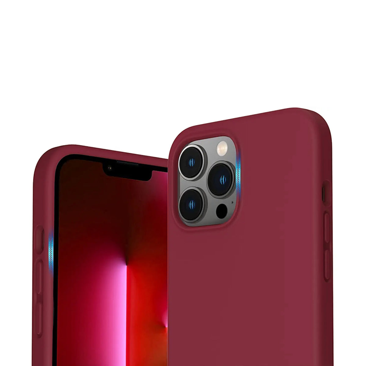 iPhone 13 Pro Silikonskal Rvelon - Röd