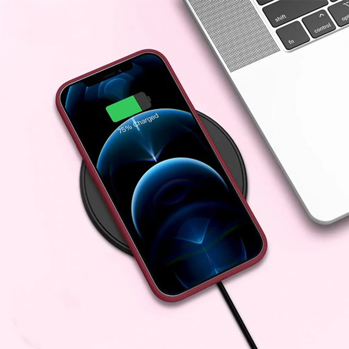iPhone 13 Pro Silikonskal Rvelon - Röd