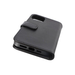 iPhone 14 Plånboksfodral Läder Rvelon - Svart
