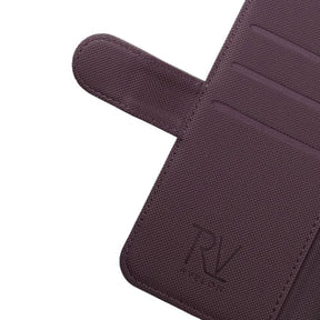 iPhone X/XS Plånboksfodral Magnet Rvelon - Mörklila