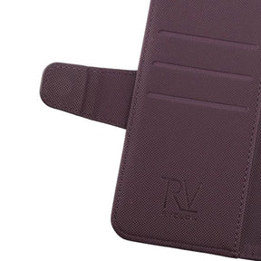iPhone X/XS Plånboksfodral Extra Kortfack Rvelon - Mörklila