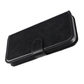 iPhone 15 Pro Plånboksfodral Magnet Rvelon - Svart