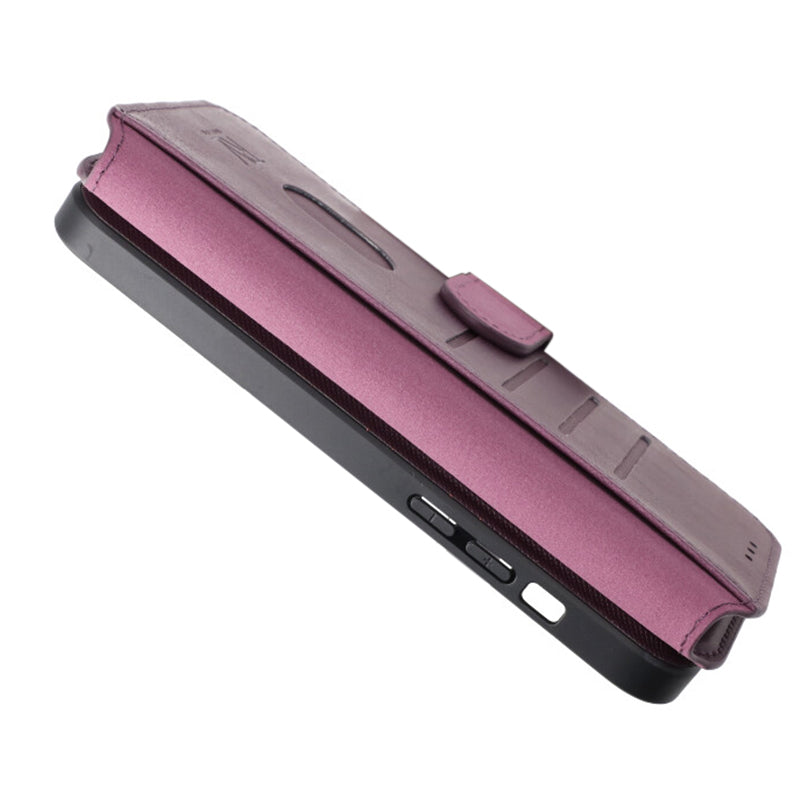 iPhone 15 Plus Plånboksfodral Magnet Rvelon - Lila
