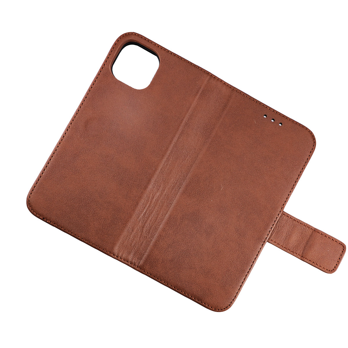 iPhone 13 Pro Plånboksfodral Läder Rvelon - Brun