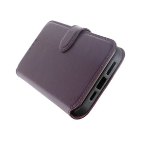 Plånboksfodral Läder Rvelon till iPhone 15 Pro Max - Lila