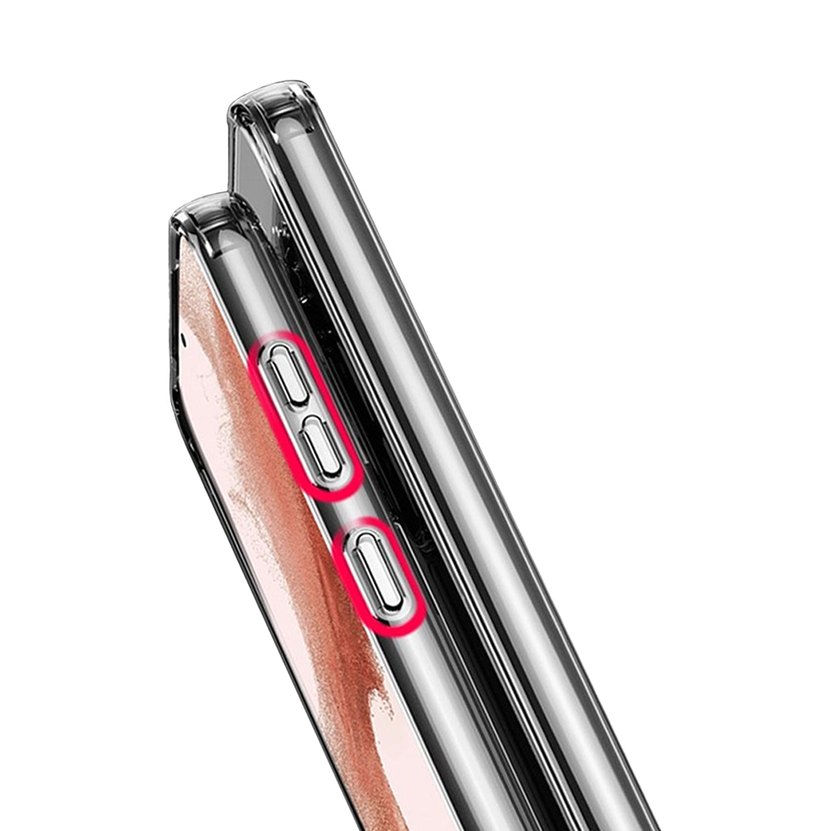 Samsung Galaxy S23 Stöttåligt Skal Rvelon - Transparent