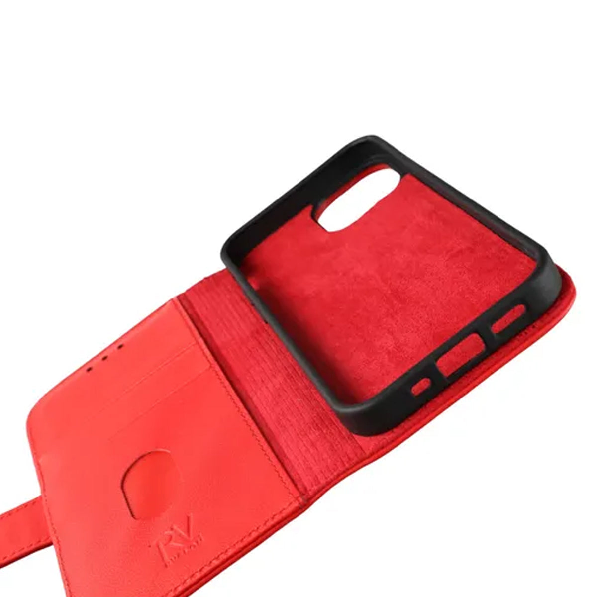 iPhone 13 Mini Plånboksfodral Låder Rvelon - Råd