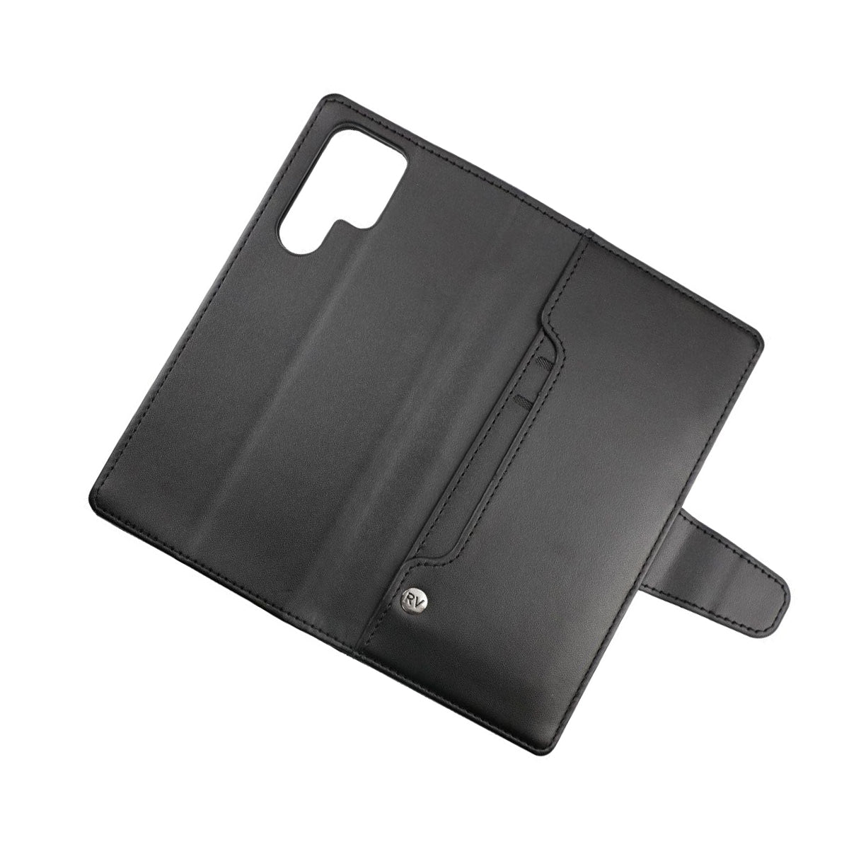 Samsung Galaxy S22 Ultra Plånboksfodral med Extra Kortfack Rvelon - Svart