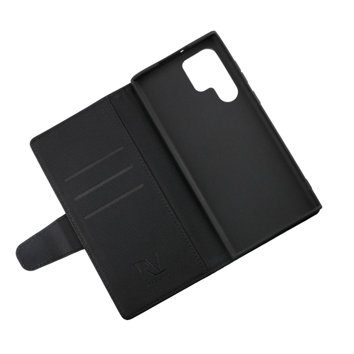 Samsung Galaxy S22 Ultra Plånboksfodral med Extra Kortfack Rvelon - Svart