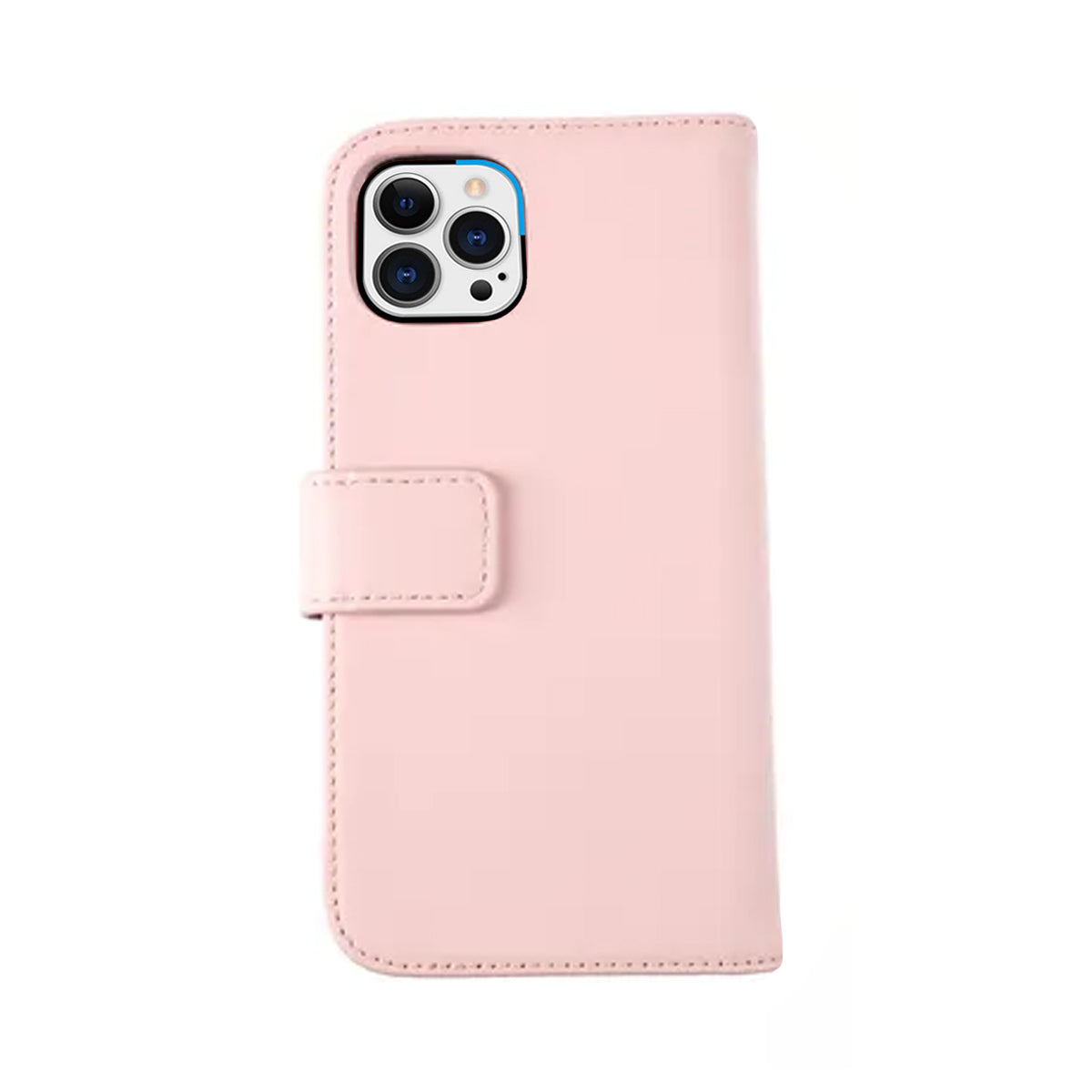 iPhone 13 Pro Max Plånboksfodral Låder Rvelon - Rosa
