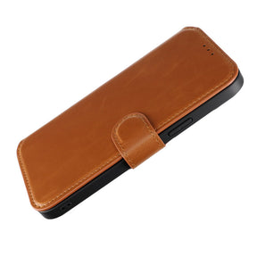 iPhone 15 Plus Plånboksfodral med Magsafe Rvelon - Brun