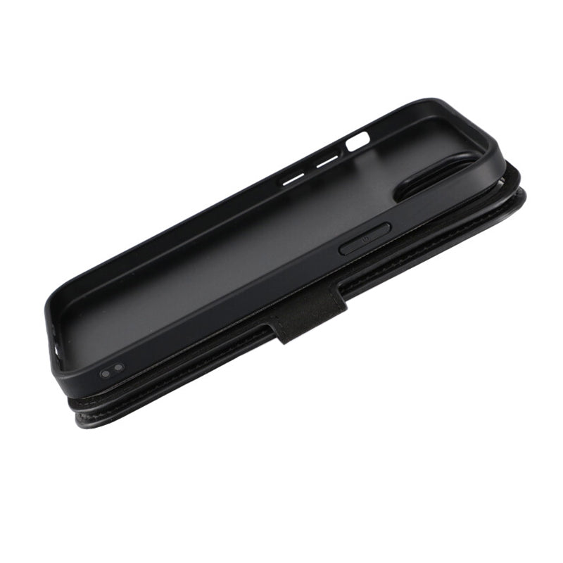 iPhone 15 Plus Plånboksfodral Magnet Rvelon - Svart
