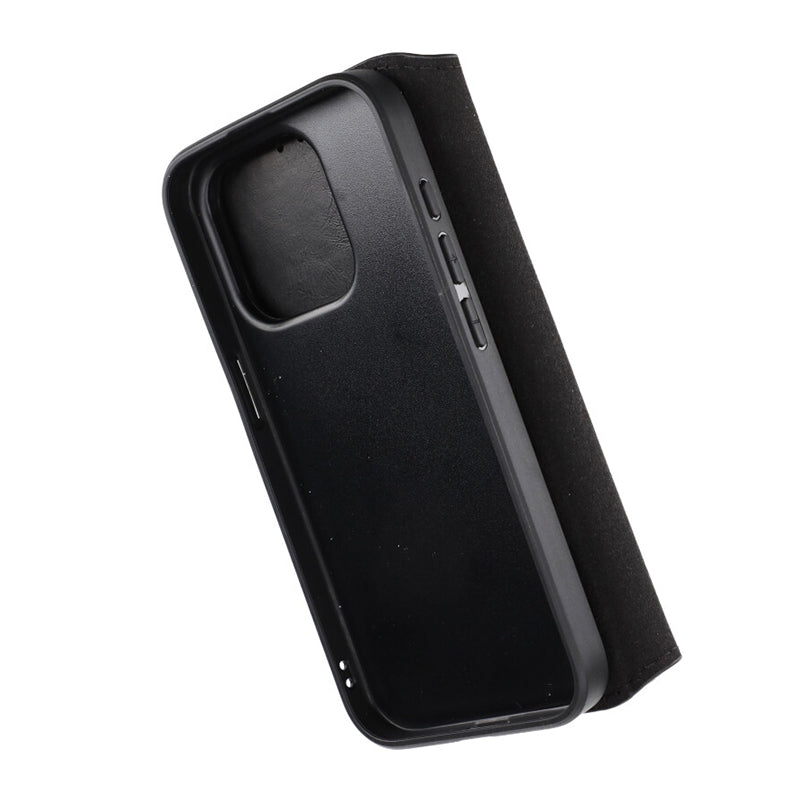iPhone 15 Pro Plånboksfodral Magnet Rvelon - Svart