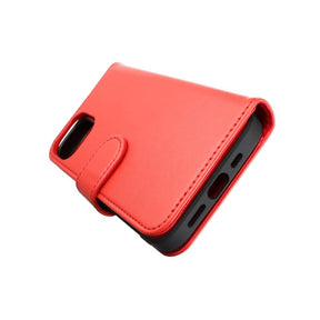 iPhone 13 Pro Plånboksfodral Magnet Rvelon - Röd