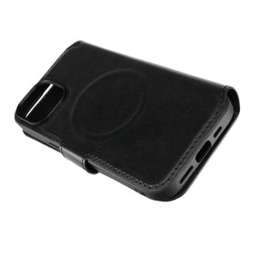 iPhone 15 Plånboksfodral med Magsafe Rvelon - Svart