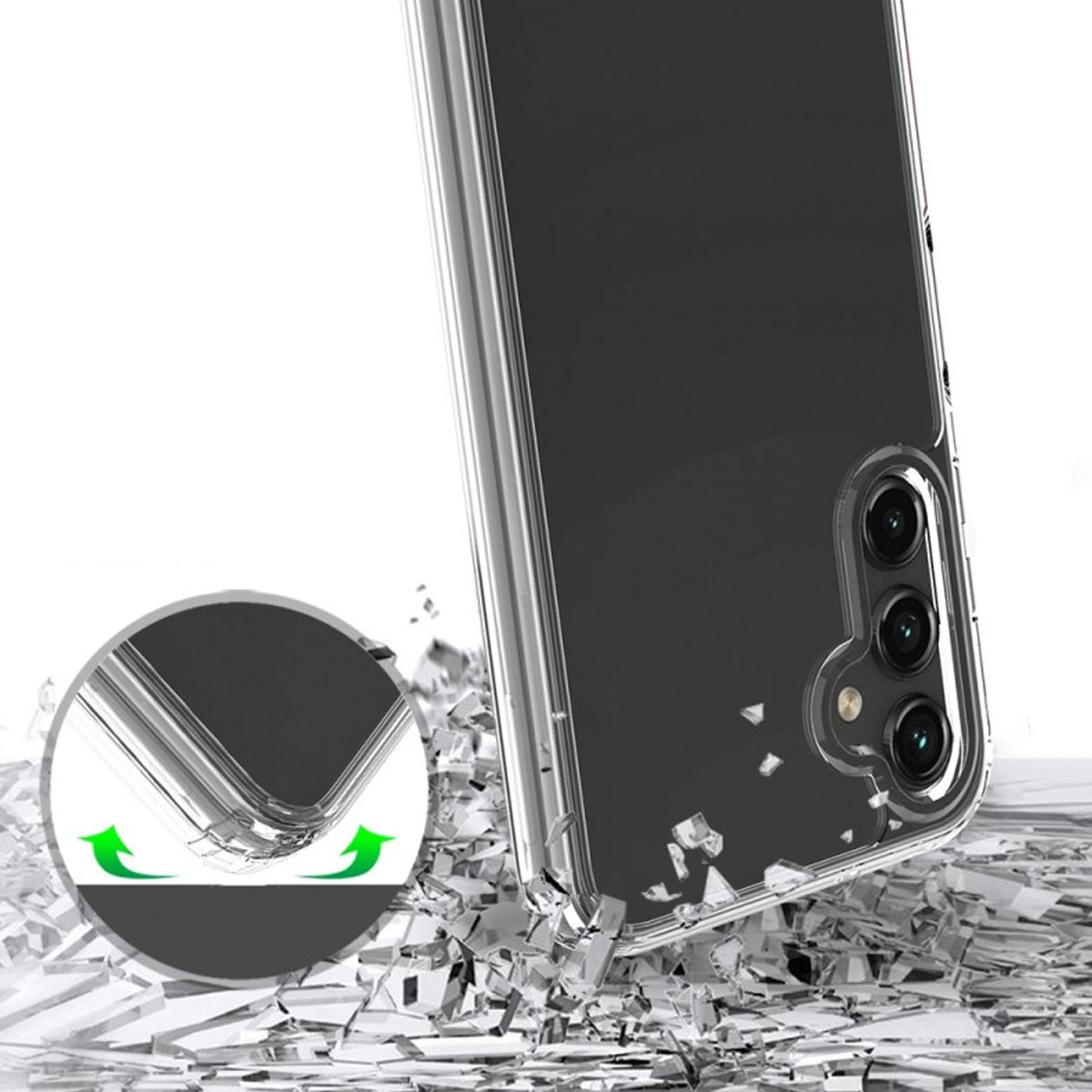 Samsung Galaxy A34 5G Stöttåligt Skal Rvelon - Transparent