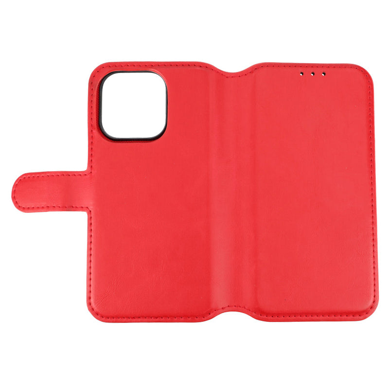 iPhone 15 Pro Plånboksfodral Magnet Rvelon - Röd