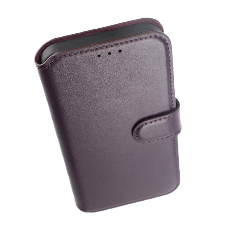 Plånboksfodral Läder Rvelon till iPhone 15 Pro Max - Lila