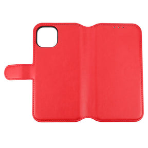 iPhone 15 Plånboksfodral Magnet Rvelon - Röd