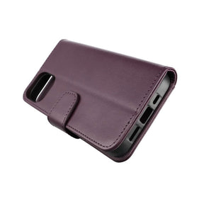 iPhone 12/12 Pro Plånboksfodral Extra Kortfack Rvelon - Mörklila