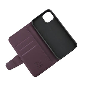 iPhone 13 Mini Plånboksfodral Extra Kortfack Rvelon - Mörklila