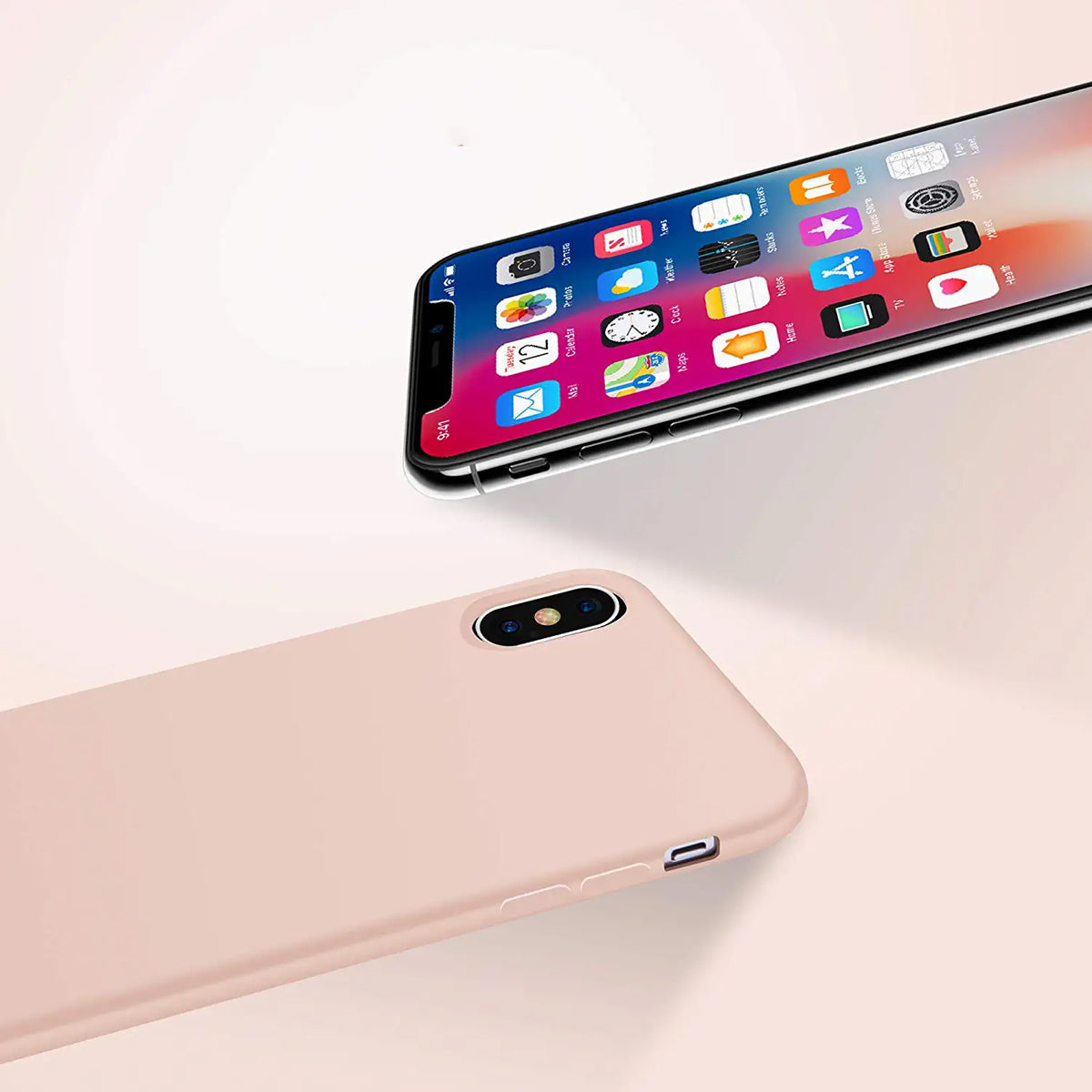 iPhone X/XS Silikonskal Rvelon - Beige