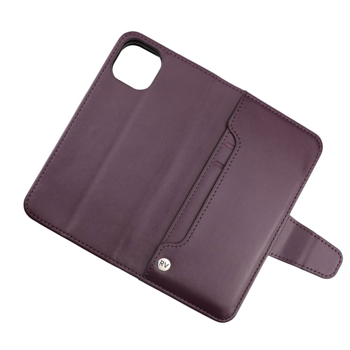 iPhone 13 Mini Plånboksfodral Extra Kortfack Rvelon - Mörklila