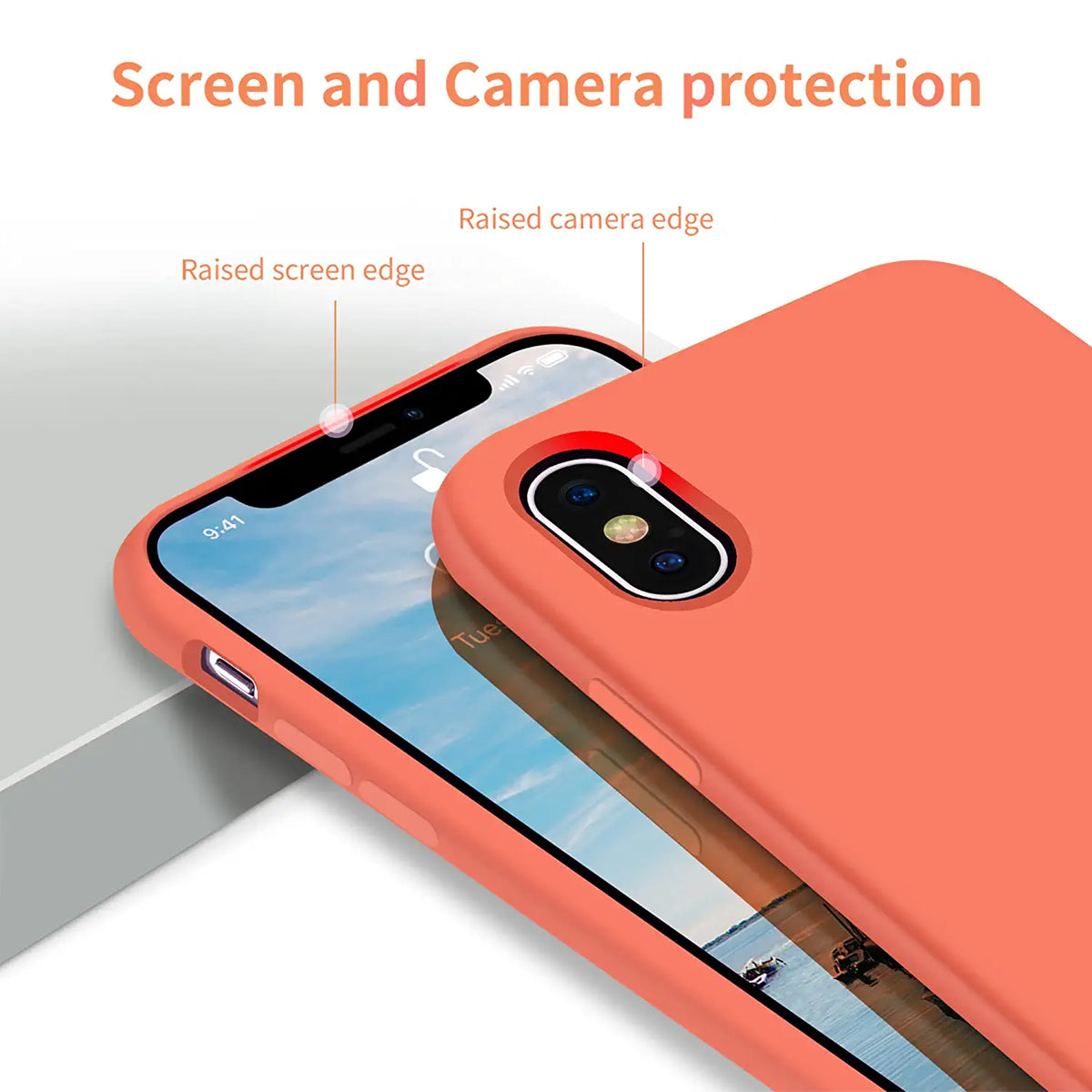 iPhone X/XS Silikonskal Rvelon - Rosa
