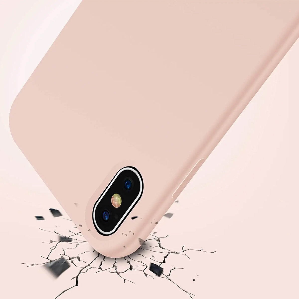 iPhone X/XS Silikonskal Rvelon - Beige