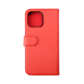 iPhone 14 Pro Plånboksfodral Magnet Rvelon - Röd