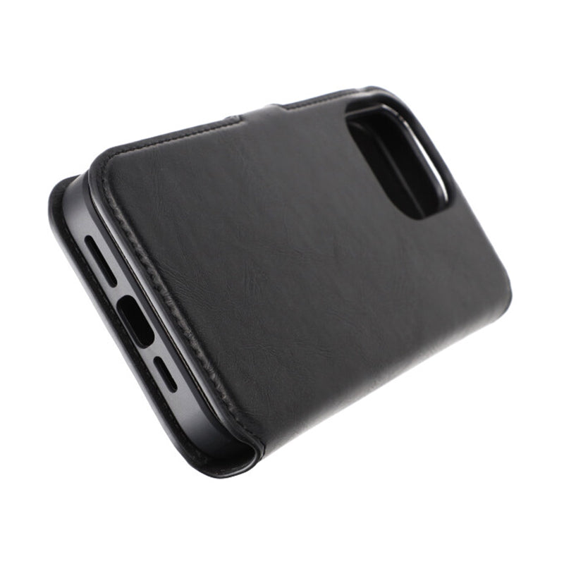 iPhone 15 Pro Max Plånboksfodral Magnet Rvelon - Svart
