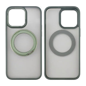 iPhone 15 Pro Skal med MagSafe Stativ Rvelon - Grön