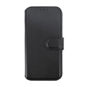 iPhone 15 Pro Max Plånboksfodral Läder Rvelon - Svart