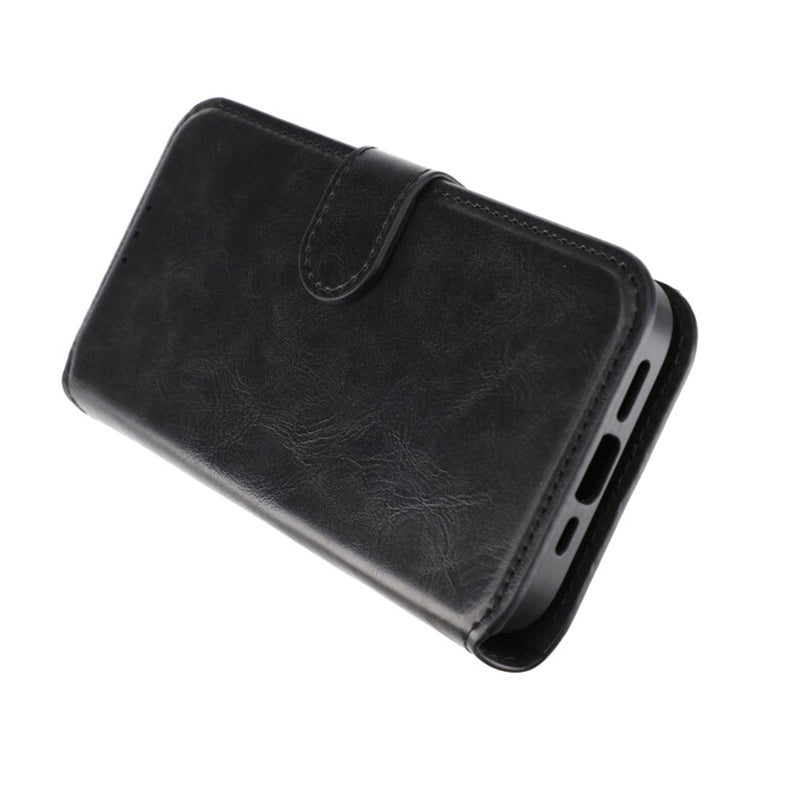 iPhone 15 Pro Plånboksfodral Magnet Rvelon - Svart