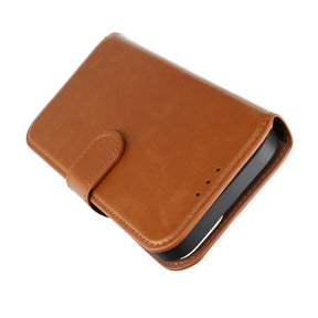 iPhone 15 Plånboksfodral Magnet Rvelon - Brun