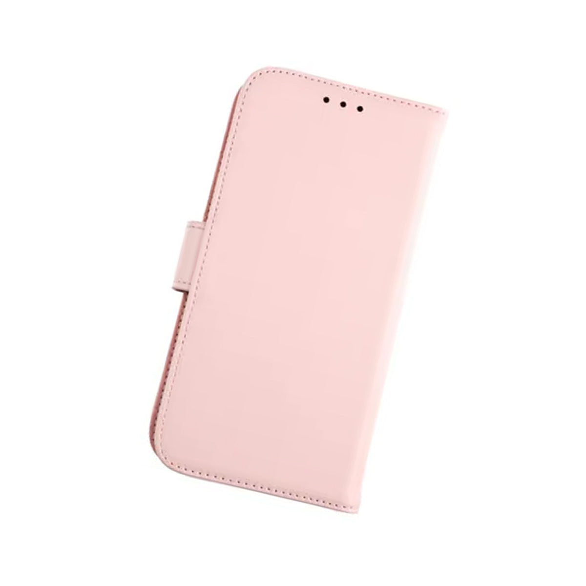 Rvelon Plånboksfodral Läder för iPhone 12 och 12 Pro - Rosa