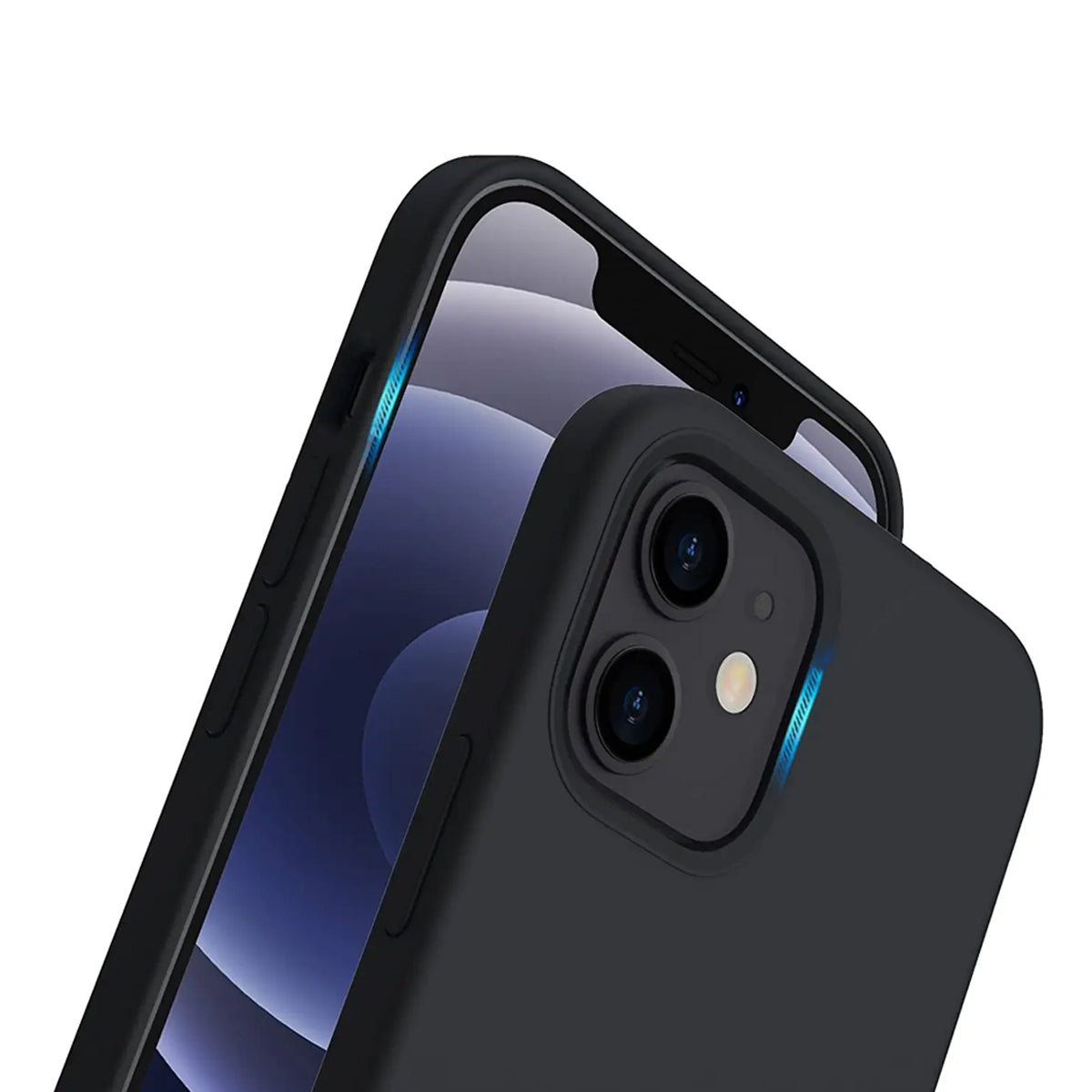 iPhone 12/12 Pro Silikonskal Rvelon - Svart
