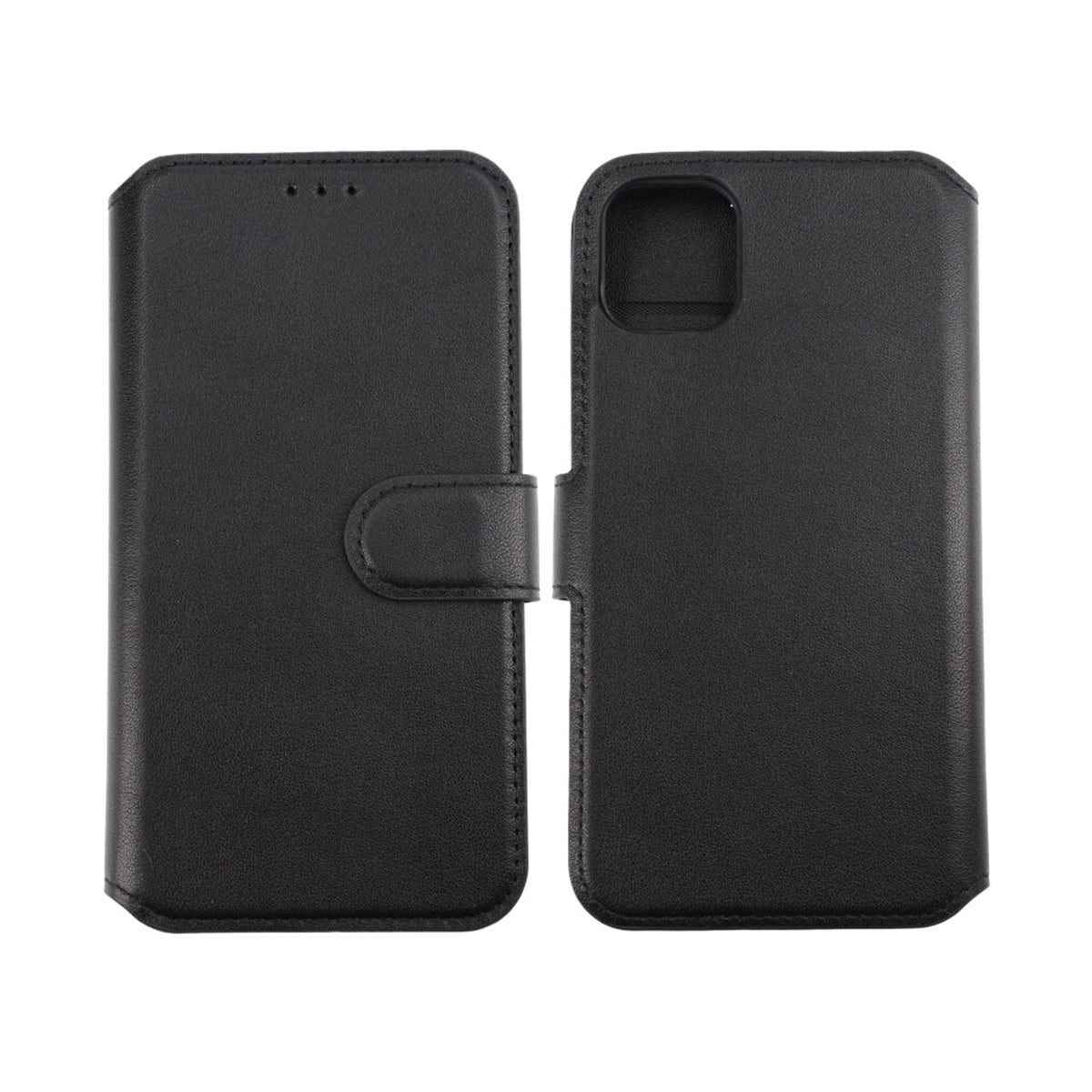 iPhone 11 Plånboksfodral Läder Rvelon - Svart