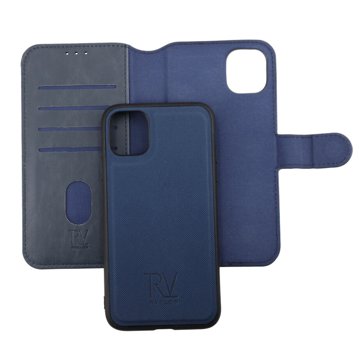 iPhone 11 Plånboksfodral Magnet Rvelon - Blå