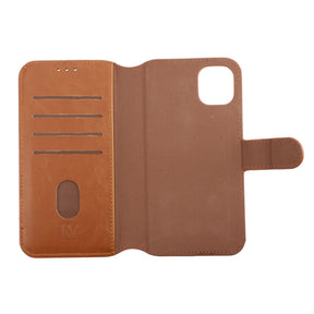 iPhone 11 Plånboksfodral Magnet Rvelon - Guldbrun