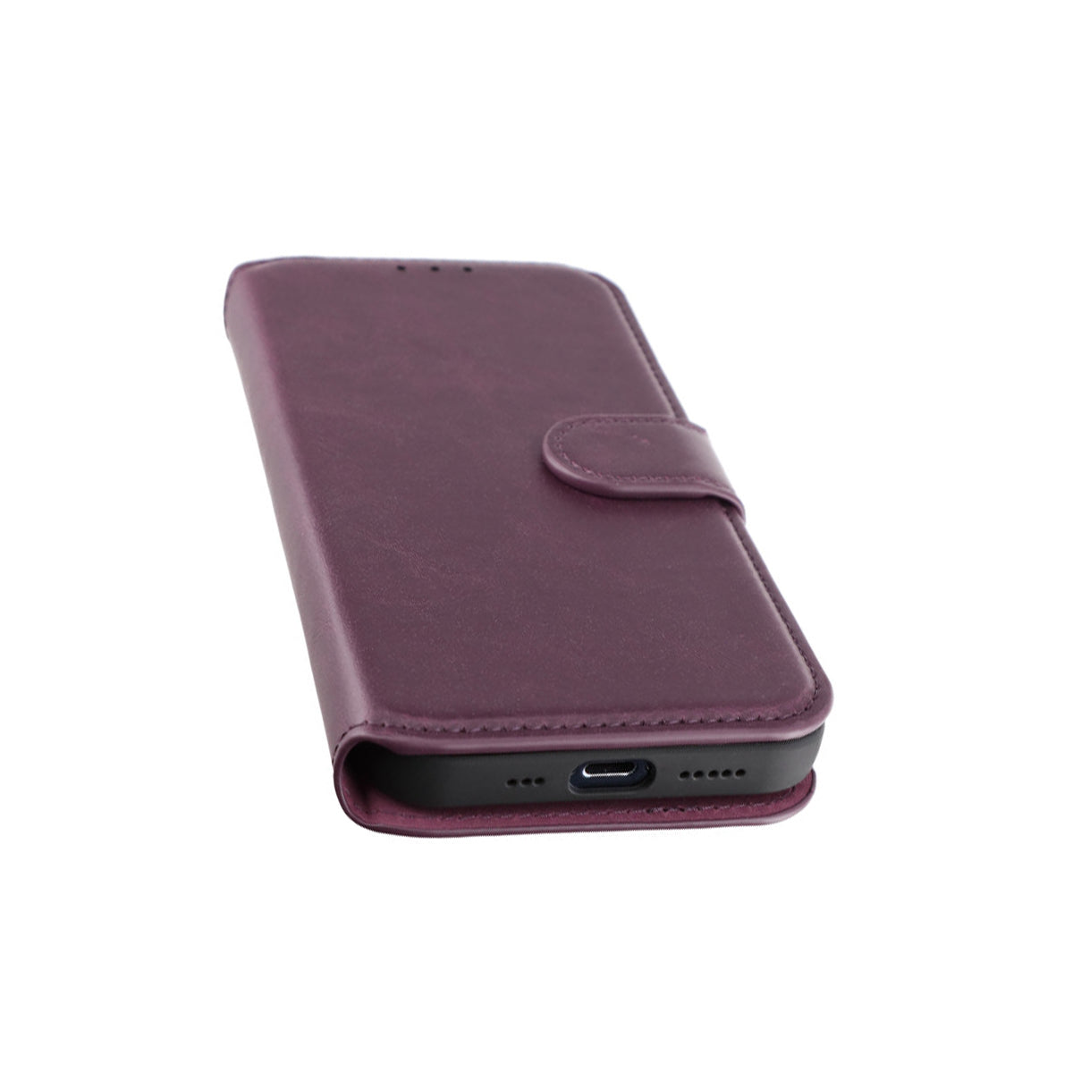iPhone 12/12 Pro Plånboksfodral Magnet Rvelon - Mörklila
